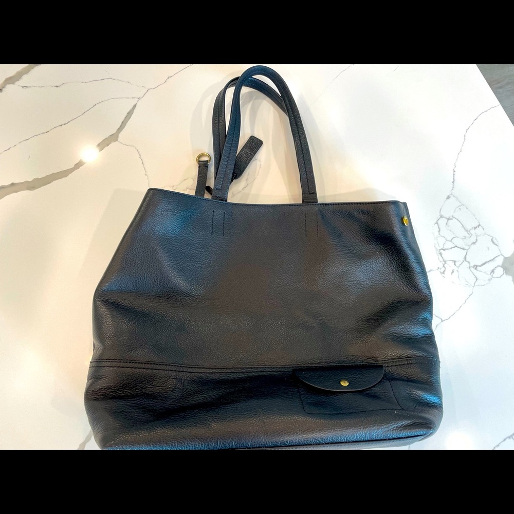 Black Leather Tote